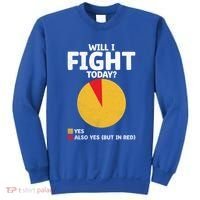 Will I Fight Today Taekwondo Player Martial Arts Tkd Gift Sweatshirt thumb 0