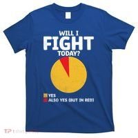 Will I Fight Today Taekwondo Player Martial Arts Tkd Gift T-Shirt thumb 0