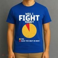 Will I Fight Today Taekwondo Player Martial Arts Tkd Gift T-Shirt thumb 3