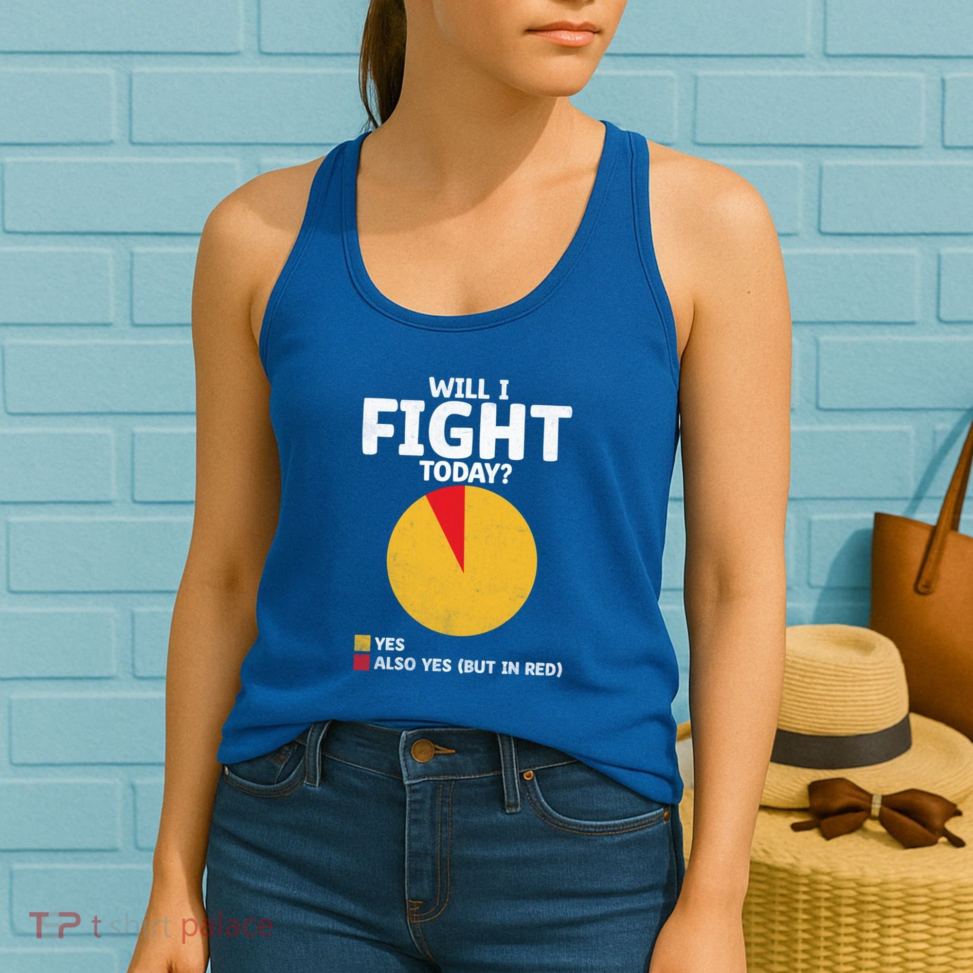 Will I Fight Today Taekwondo Player Martial Arts Tkd Gift Women's Tank Top