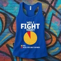 Will I Fight Today Taekwondo Player Martial Arts Tkd Gift Women's Tank Top thumb 3