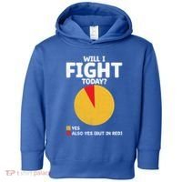 Will I Fight Today Taekwondo Player Martial Arts Tkd Gift Toddler Hoodie thumb 0