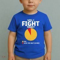Will I Fight Today Taekwondo Player Martial Arts Tkd Gift Toddler T-Shirt thumb 2