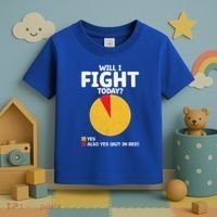 Will I Fight Today Taekwondo Player Martial Arts Tkd Gift Toddler T-Shirt thumb 3