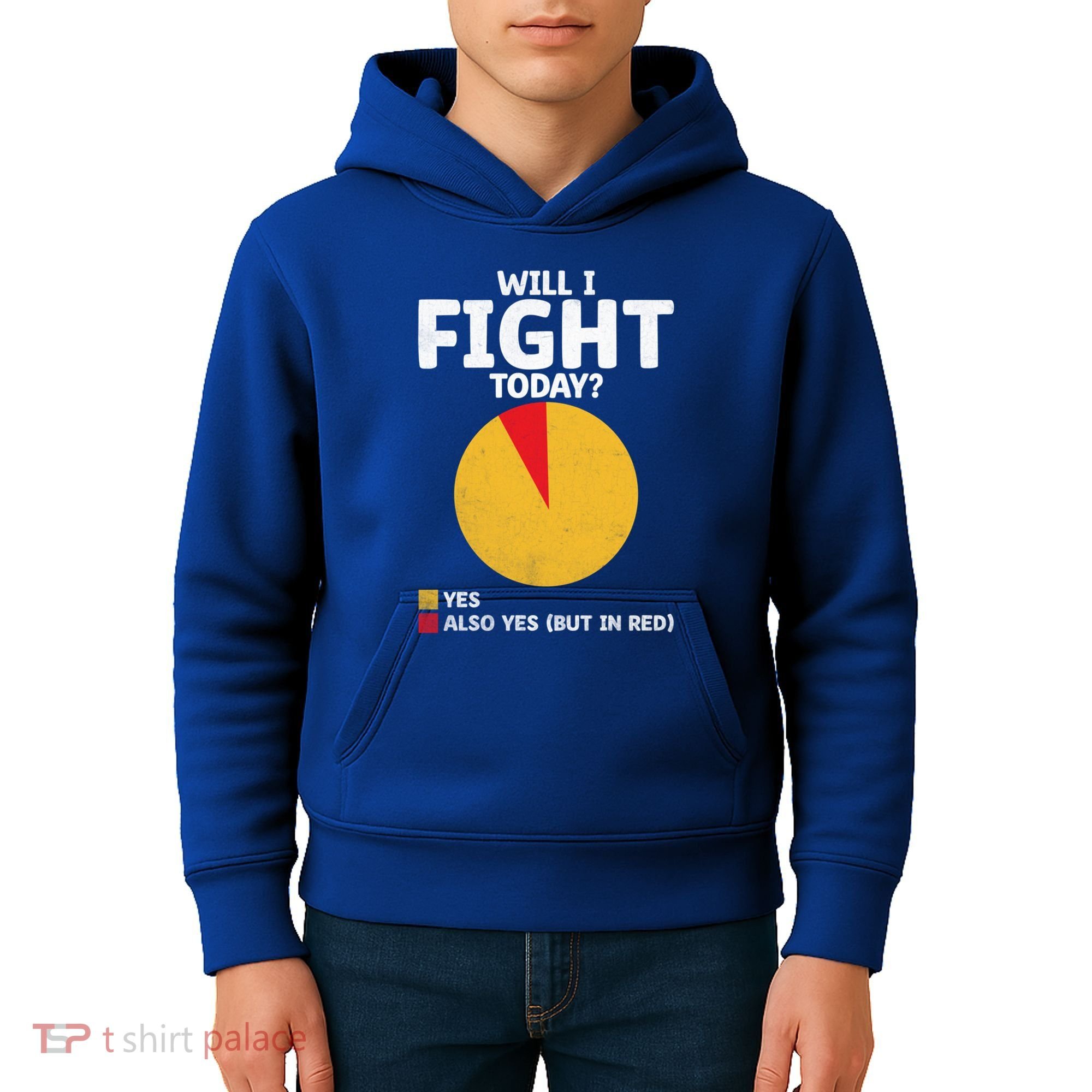 Will I Fight Today Taekwondo Player Martial Arts Tkd Gift Kids Hoodie