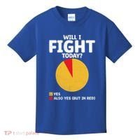 Will I Fight Today Taekwondo Player Martial Arts Tkd Gift Kids T-Shirt thumb 0