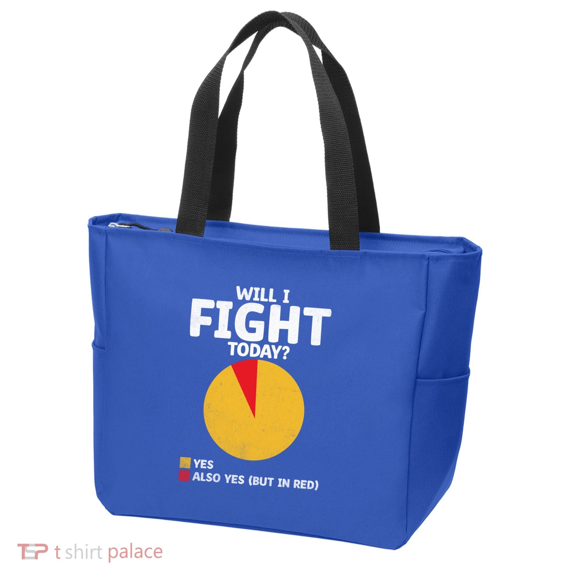 Will I Fight Today Taekwondo Player Martial Arts Tkd Gift Tote Bag