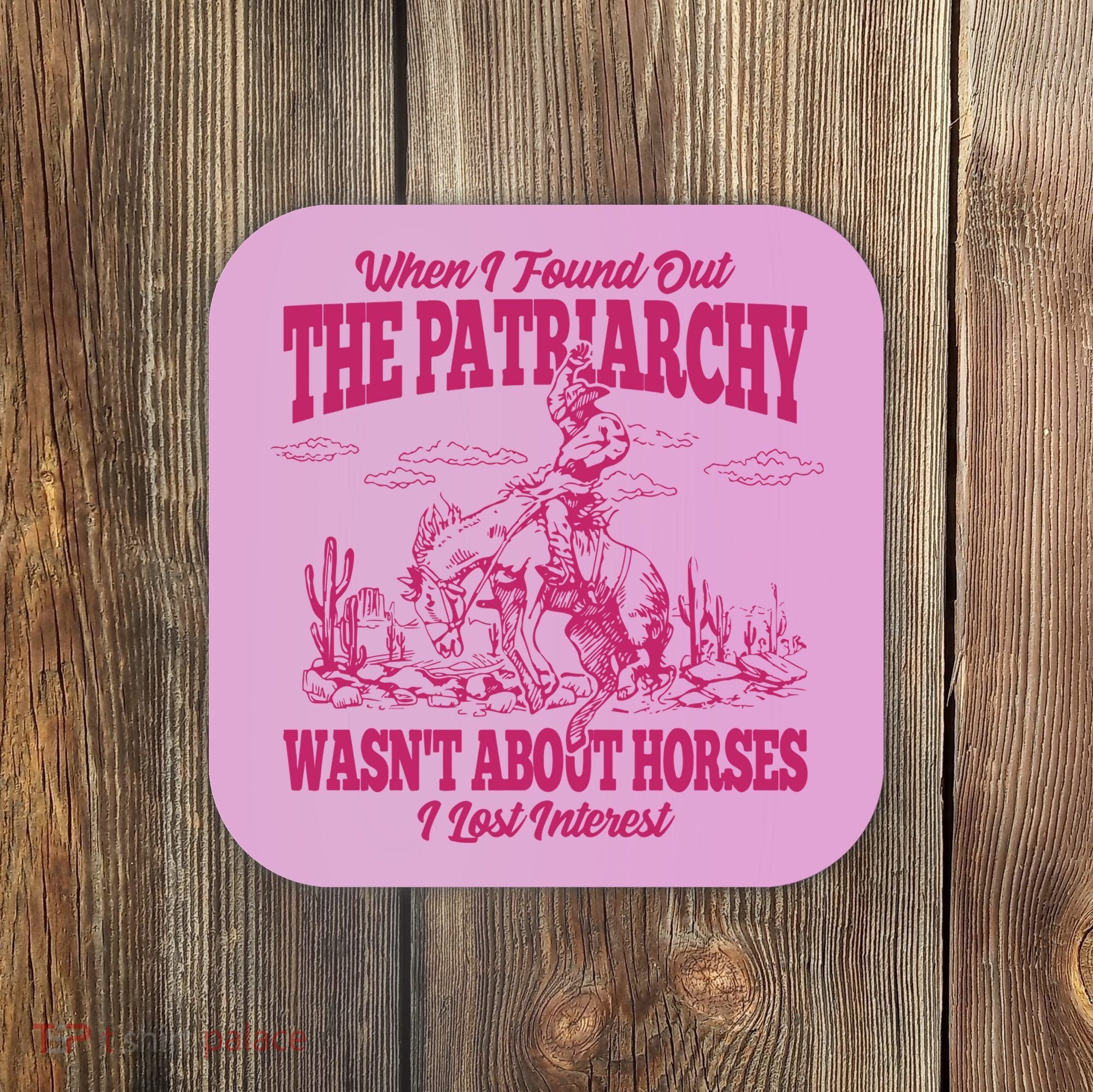 When I Found Out The Patriarchy Wasnt About Horses I Lost Interest Coaster
