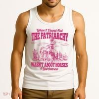 When I Found Out The Patriarchy Wasnt About Horses I Lost Interest Tank Top thumb 3
