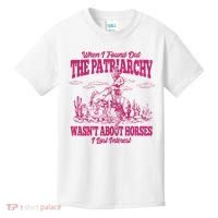 When I Found Out The Patriarchy Wasnt About Horses I Lost Interest Kids T-Shirt thumb 0
