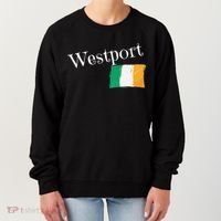 Westport Ireland Flag Irish City Saint Patrick's Day Women's Sweatshirt thumb 0