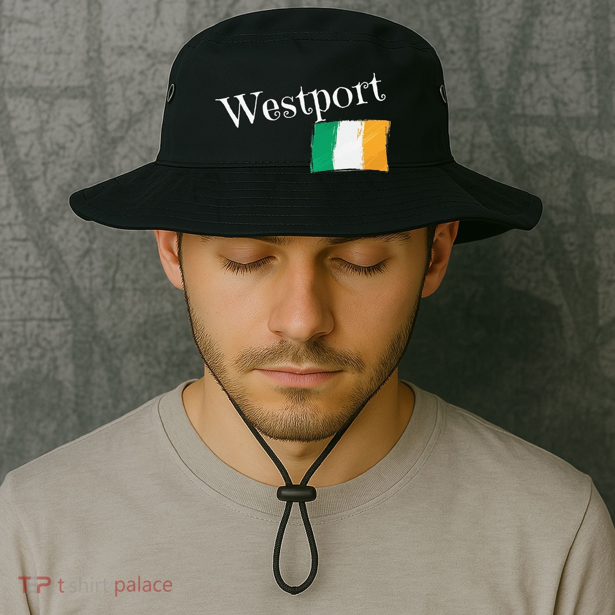 Westport Ireland Flag Irish City Saint Patrick's Day Bucket Hat