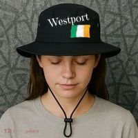 Westport Ireland Flag Irish City Saint Patrick's Day Bucket Hat thumb 3