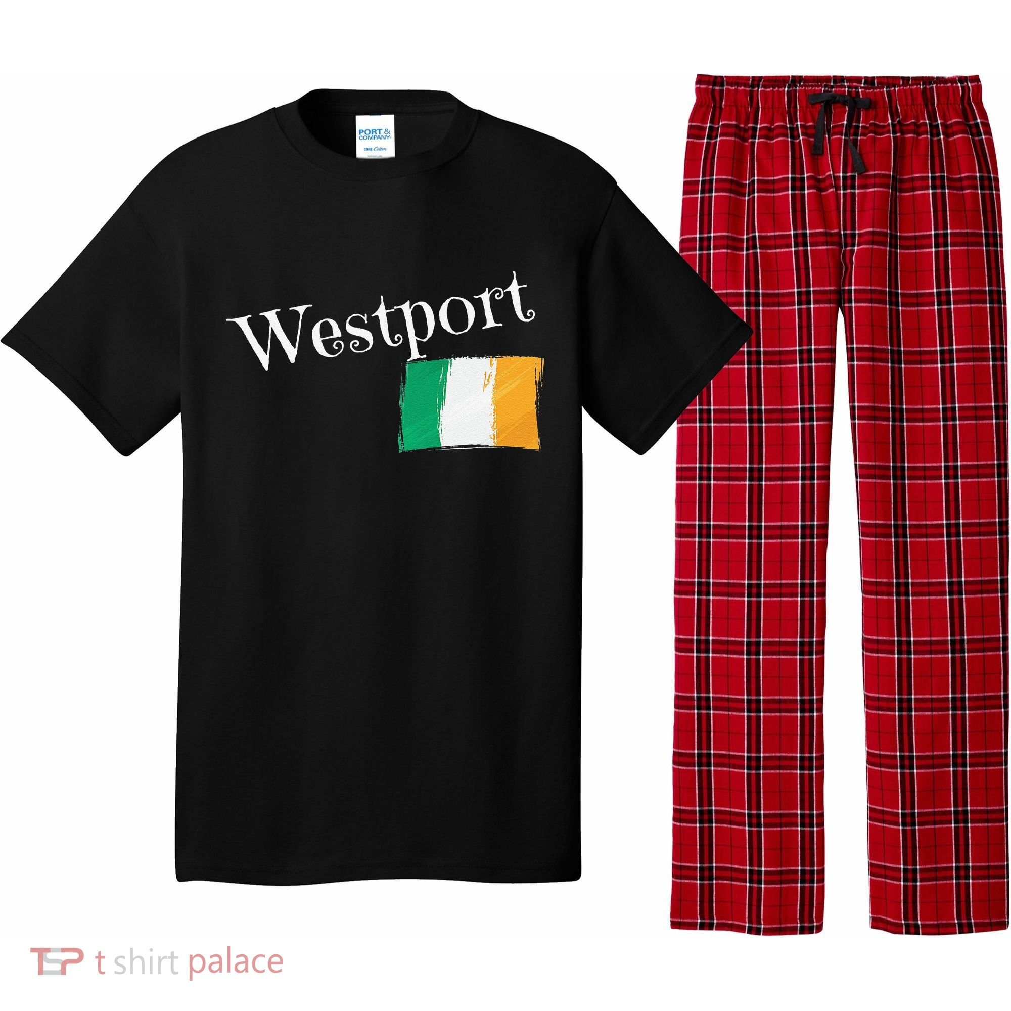 Westport Ireland Flag Irish City Saint Patrick's Day Pajama Set