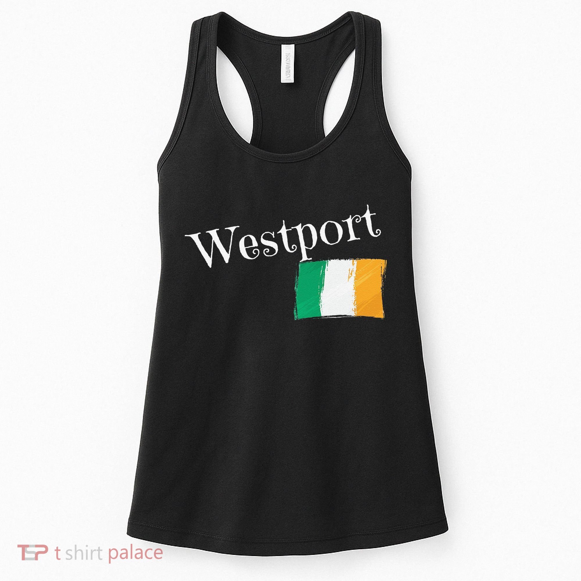 Westport Ireland Flag Irish City Saint Patrick's Day Women's Tank Top
