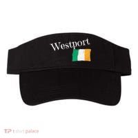 Westport Ireland Flag Irish City Saint Patrick's Day Visor thumb 0