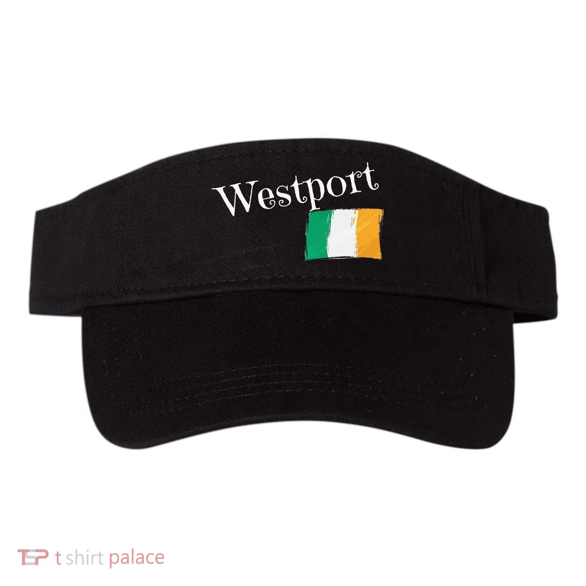 Westport Ireland Flag Irish City Saint Patrick's Day Visor