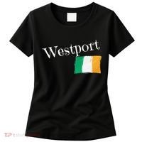 Westport Ireland Flag Irish City Saint Patrick's Day Women's T-Shirt thumb 0