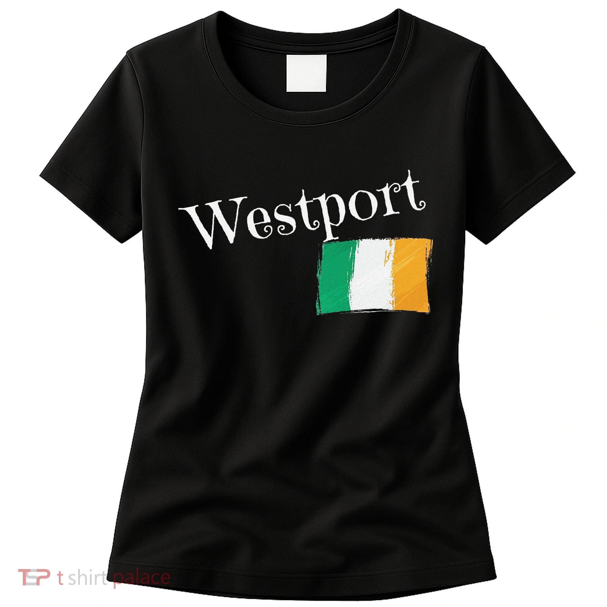 Westport Ireland Flag Irish City Saint Patrick's Day Women's T-Shirt