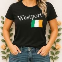 Westport Ireland Flag Irish City Saint Patrick's Day Women's T-Shirt thumb 2