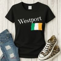 Westport Ireland Flag Irish City Saint Patrick's Day Women's T-Shirt thumb 3