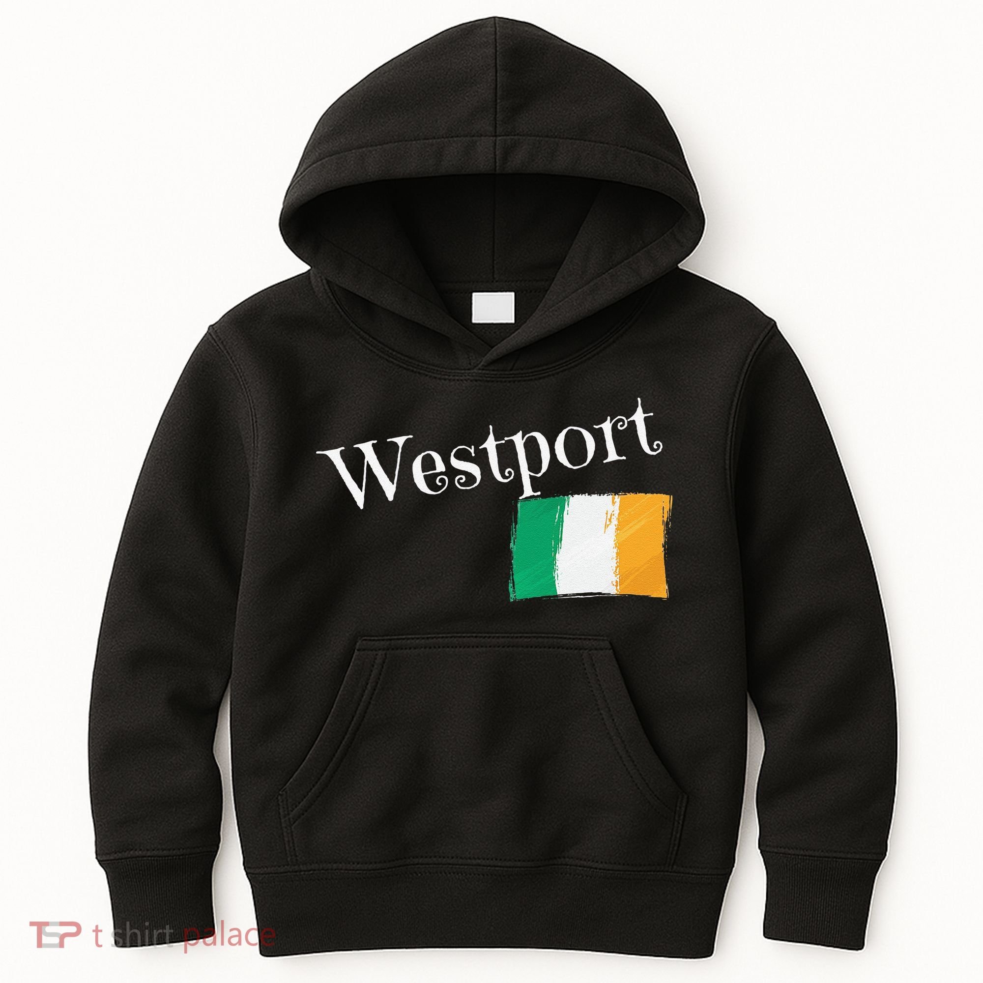 Westport Ireland Flag Irish City Saint Patrick's Day Kids Hoodie
