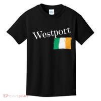 Westport Ireland Flag Irish City Saint Patrick's Day Kids T-Shirt thumb 0