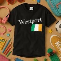 Westport Ireland Flag Irish City Saint Patrick's Day Kids T-Shirt thumb 3