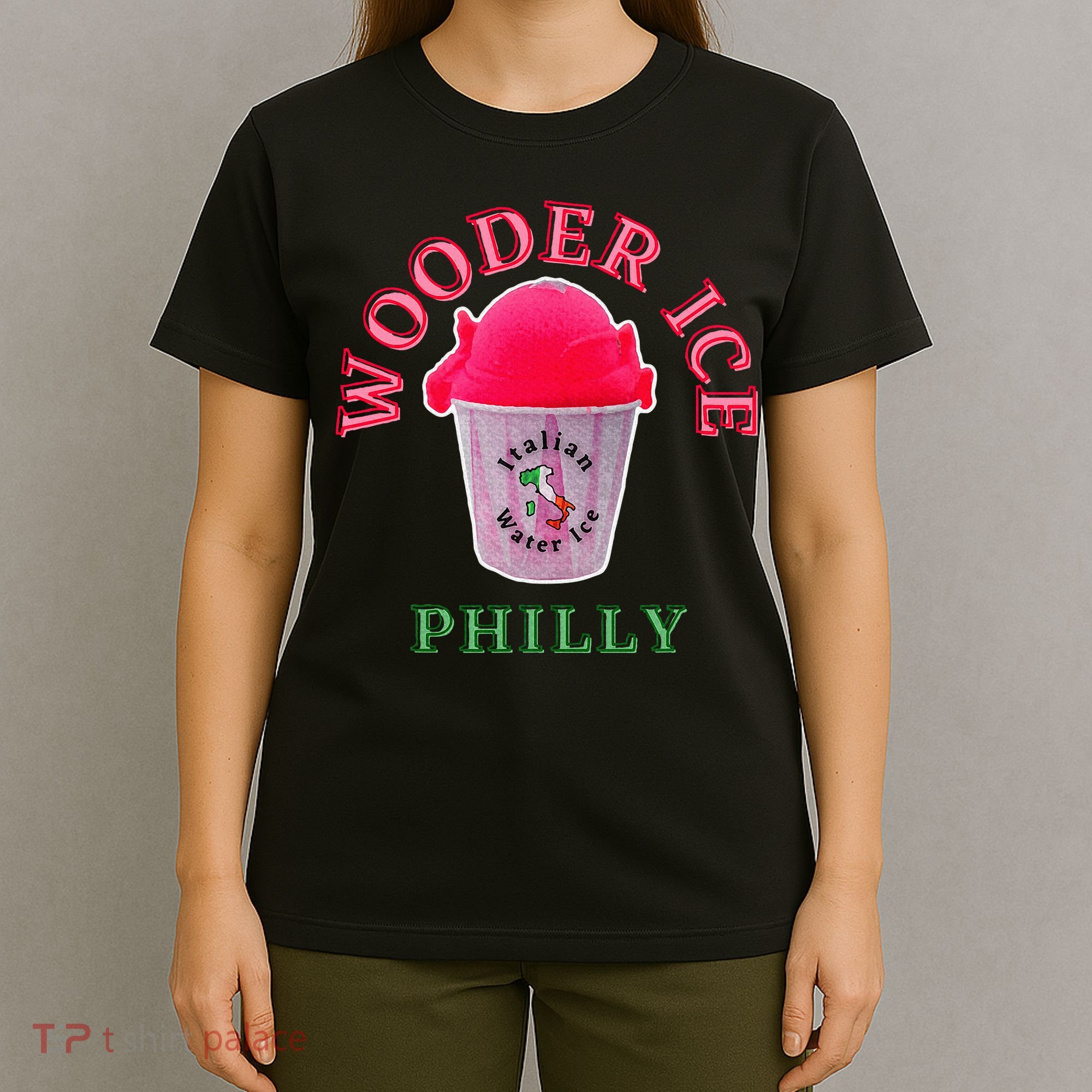 Wooder Ice Funny Philadelphia Slang Novelty Water Ice T-Shirt