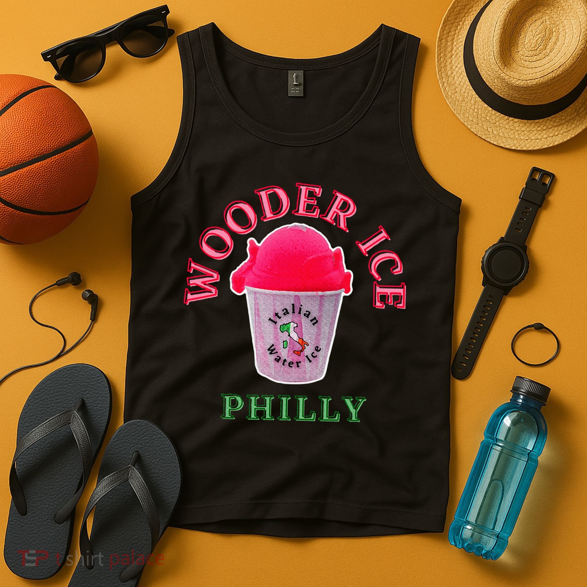 Wooder Ice Funny Philadelphia Slang Novelty Water Ice Tank Top