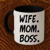 Wife Mom Boss Mommy is the Boss Coffee Mug thumb 2