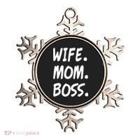 Wife Mom Boss Mommy is the Boss Ornament thumb 0