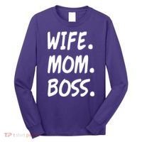 Wife Mom Boss Mommy is the Boss Long Sleeve Shirt thumb 0