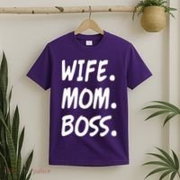 Wife Mom Boss Mommy is the Boss T-Shirt thumb 2