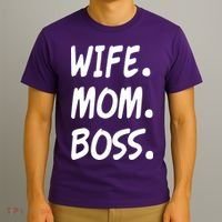 Wife Mom Boss Mommy is the Boss T-Shirt thumb 3