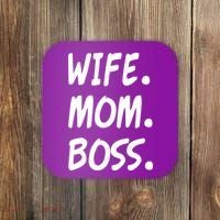 Wife Mom Boss Mommy is the Boss Coaster thumb 0