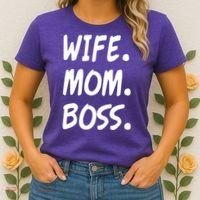 Wife Mom Boss Mommy is the Boss Women's T-Shirt thumb 2