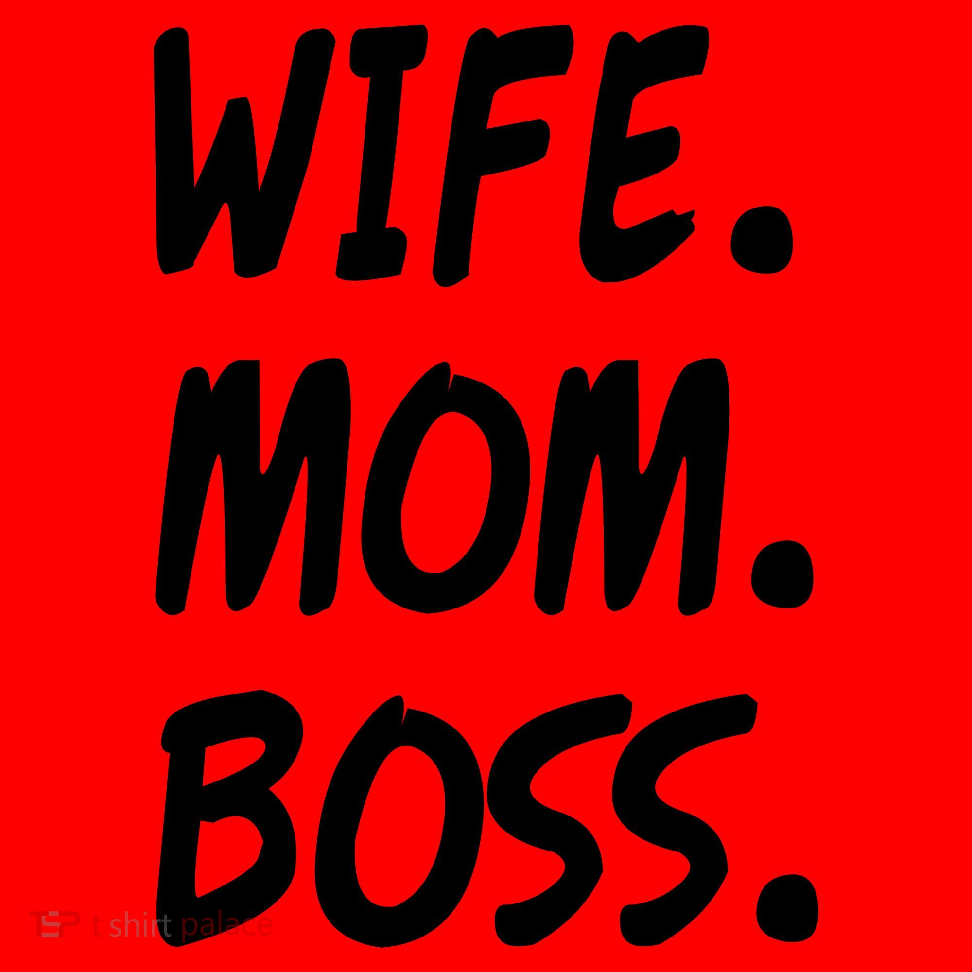 Wife Mom Boss Mommy is the Boss Santa Hat