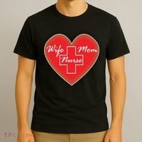 Wife Mom Nurse T-Shirt thumb 3