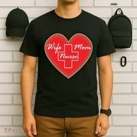 Wife Mom Nurse T-Shirt thumb 6