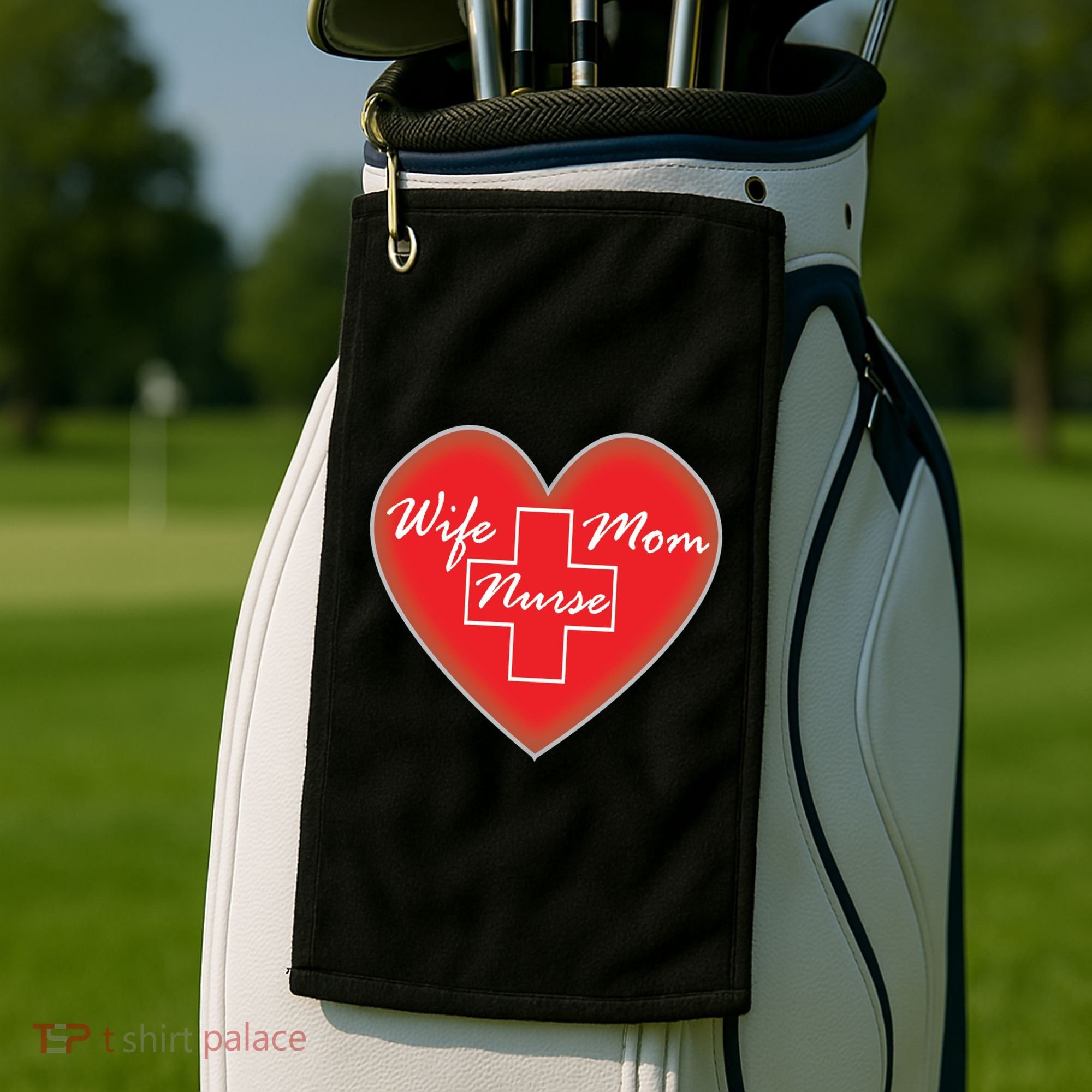 Wife Mom Nurse Golf Towel