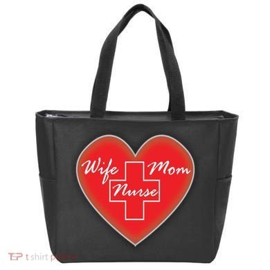 Wife Mom Nurse Tote Bag