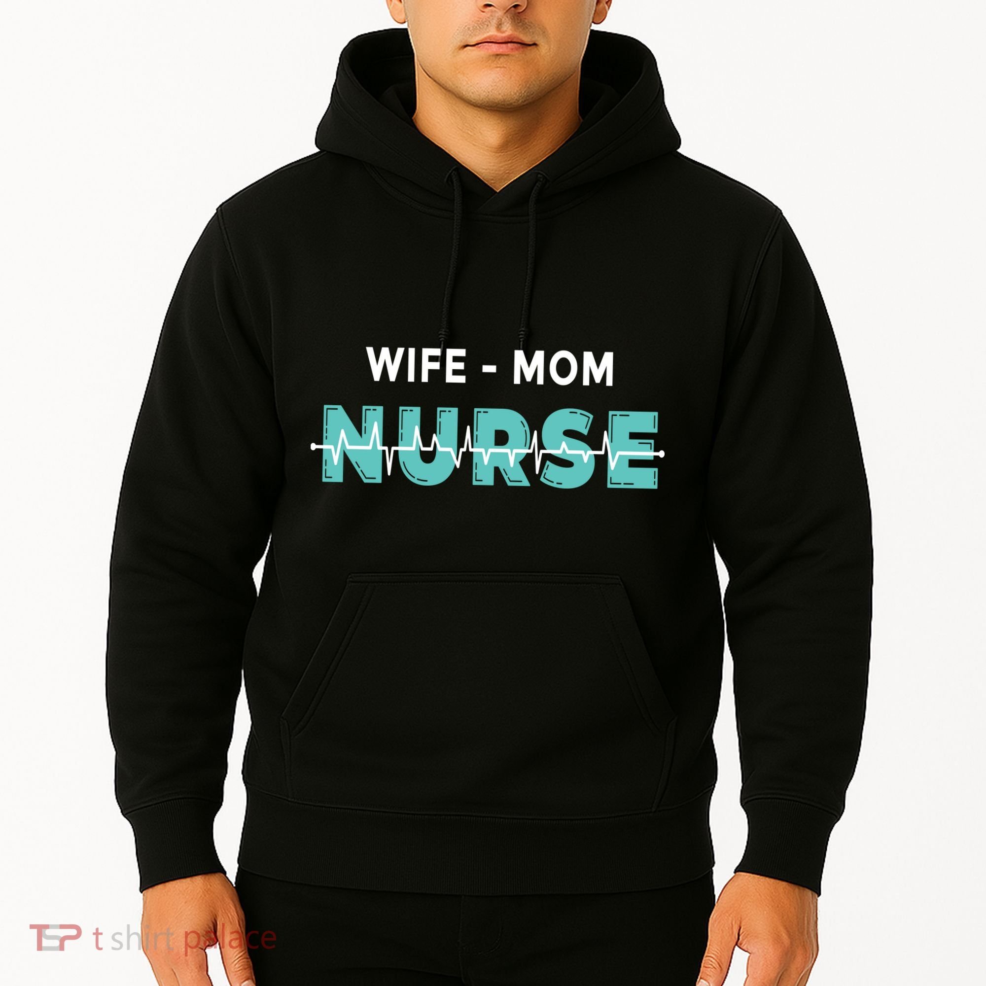 Wife Mom Nurse Pulse Hoodie