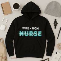 Wife Mom Nurse Pulse Hoodie thumb 3