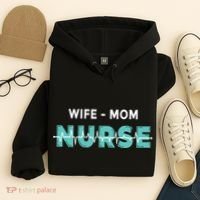 Wife Mom Nurse Pulse Hoodie thumb 4