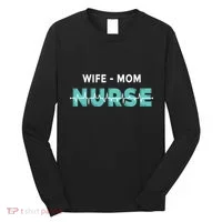 Wife Mom Nurse Pulse Long Sleeve Shirt thumb 0