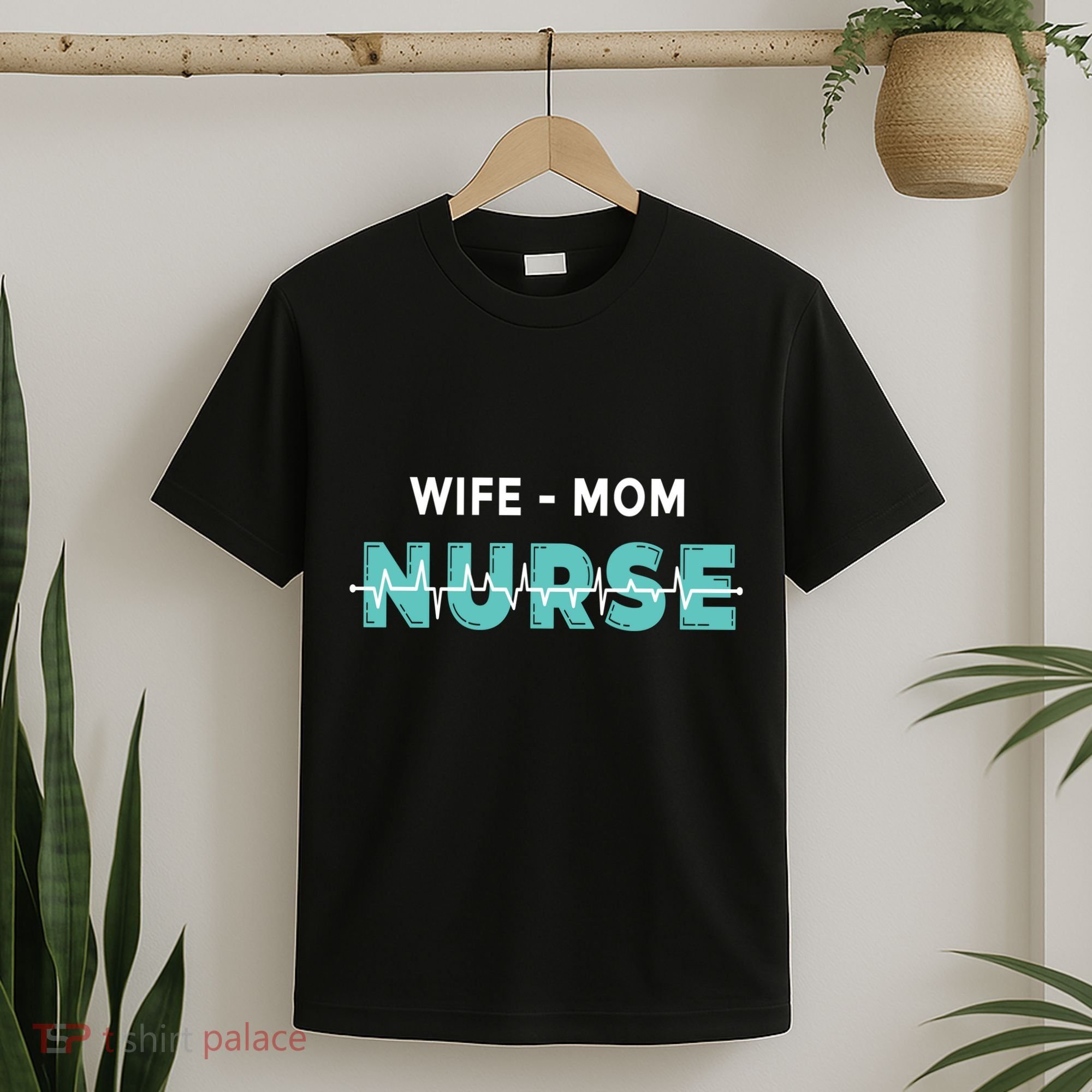 Wife Mom Nurse Pulse T-Shirt