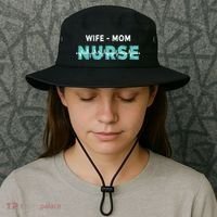 Wife Mom Nurse Pulse Bucket Hat thumb 3