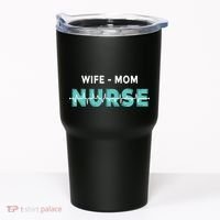 Wife Mom Nurse Pulse Tumbler thumb 0
