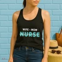 Wife Mom Nurse Pulse Women's Tank Top thumb 2